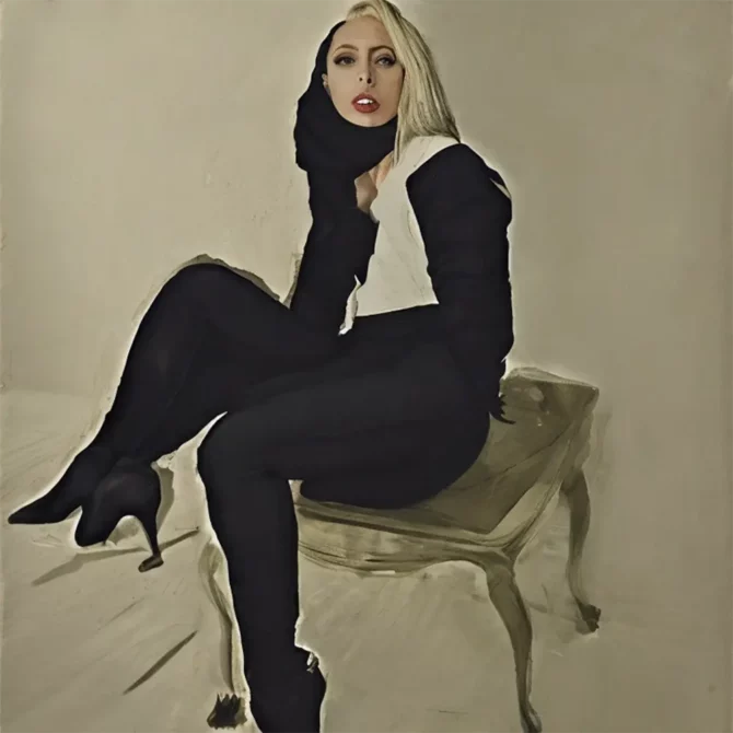 Lady Gaga in the style of Andrew Wyeth     11